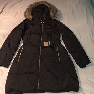 Michael Kors puffer coat with fur hood